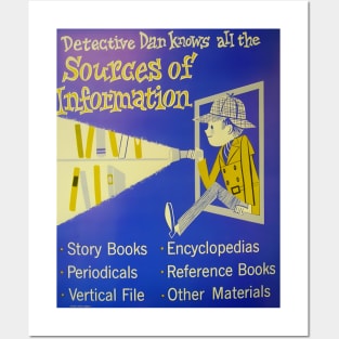 School Library Detective Posters and Art